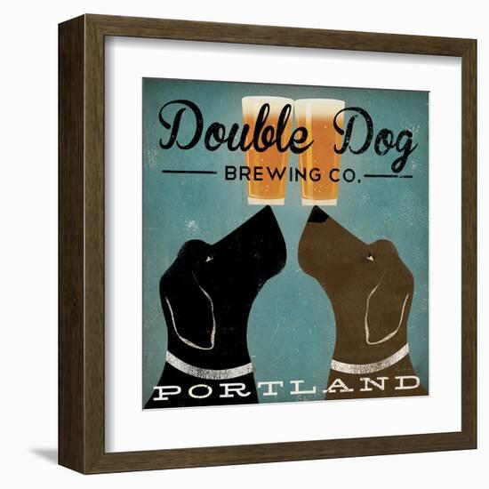 Double Dog Brewing Co.-Ryan Fowler-Framed Art Print