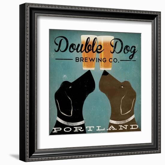 Double Dog Brewing Co.-Ryan Fowler-Framed Art Print