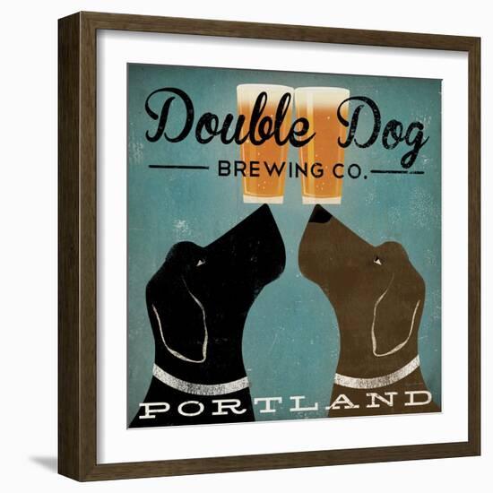 Double Dog Brewing Co.-Ryan Fowler-Framed Art Print