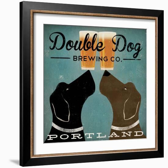 Double Dog Brewing Co.-Ryan Fowler-Framed Art Print