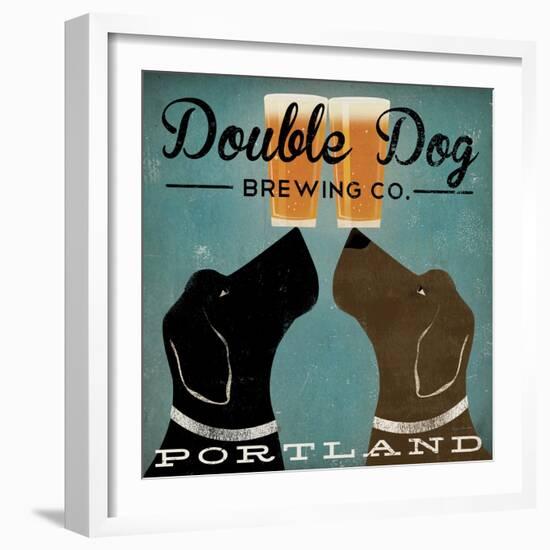 Double Dog Brewing Co.-Ryan Fowler-Framed Art Print