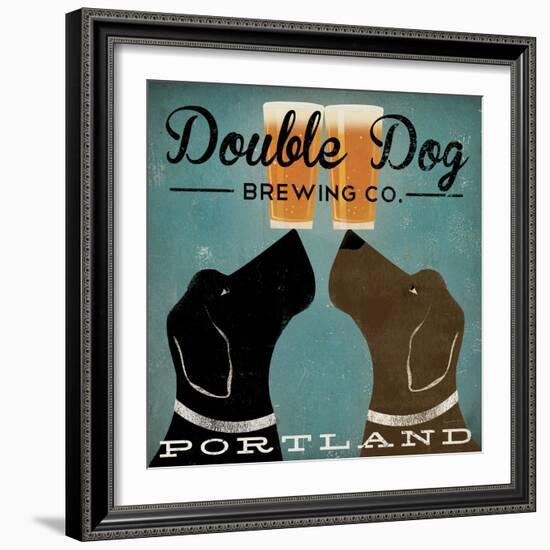 Double Dog Brewing Co.-Ryan Fowler-Framed Art Print