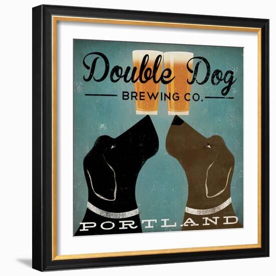 Double Dog Brewing Co.-Ryan Fowler-Framed Art Print