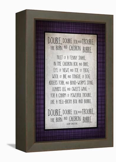 Double Double Toil-Kimberly Glover-Framed Premier Image Canvas