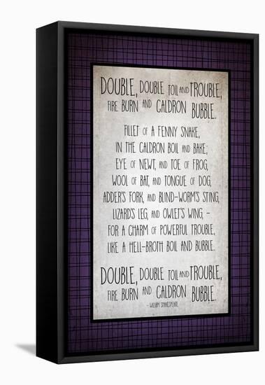 Double Double Toil-Kimberly Glover-Framed Premier Image Canvas