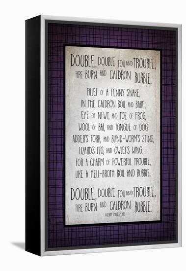 Double Double Toil-Kimberly Glover-Framed Premier Image Canvas