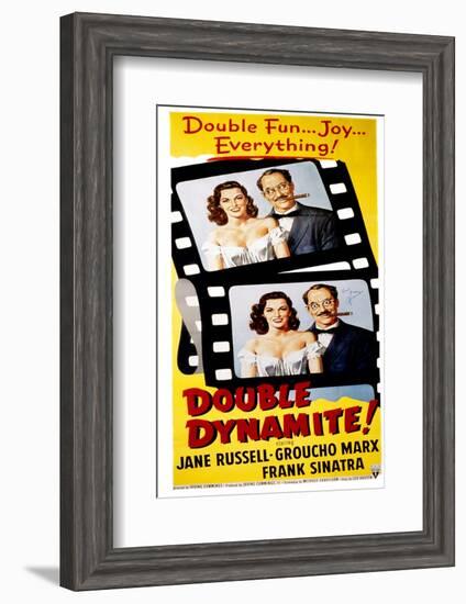 Double Dynamite, Jane Russell, Groucho Marx, 1951-null-Framed Photo