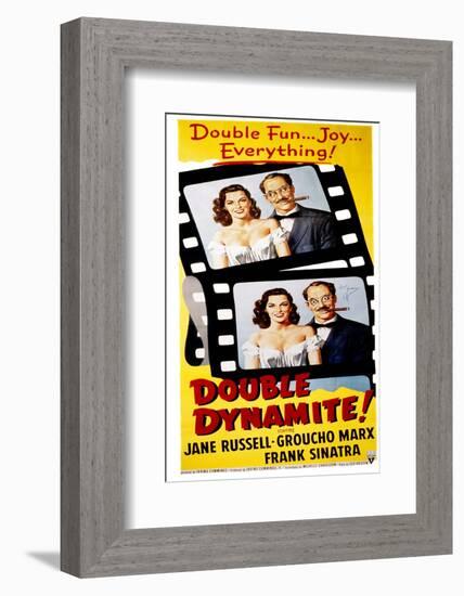 Double Dynamite, Jane Russell, Groucho Marx, 1951-null-Framed Photo