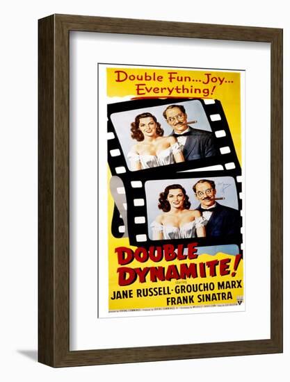 Double Dynamite, Jane Russell, Groucho Marx, 1951-null-Framed Photo