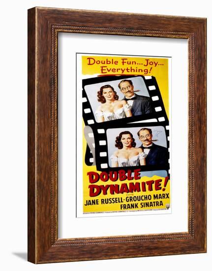 Double Dynamite, Jane Russell, Groucho Marx, 1951-null-Framed Photo