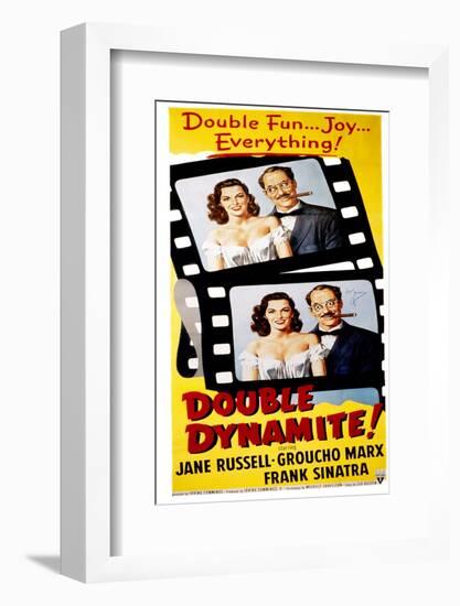 Double Dynamite, Jane Russell, Groucho Marx, 1951-null-Framed Photo