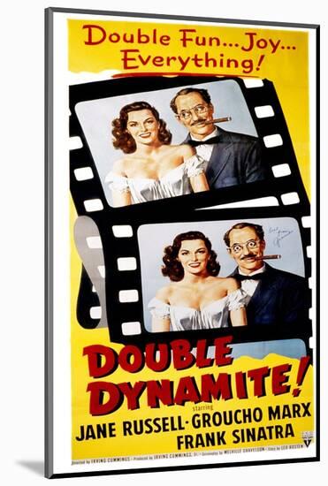 Double Dynamite, Jane Russell, Groucho Marx, 1951-null-Mounted Photo