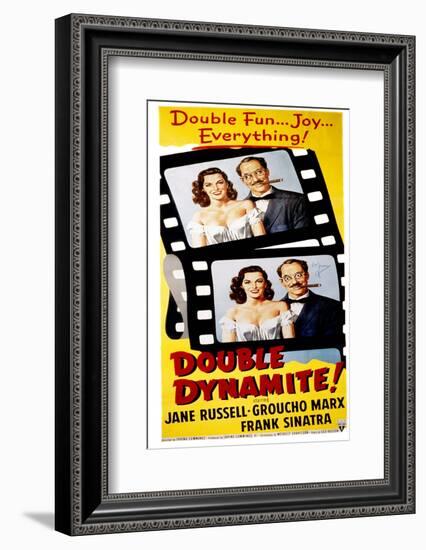 Double Dynamite, Jane Russell, Groucho Marx, 1951-null-Framed Photo