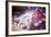 Double Exposure of Night Traffic Scene-victorn-Framed Photographic Print