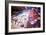 Double Exposure of Night Traffic Scene-victorn-Framed Photographic Print