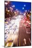 Double Exposure of Night Traffic Scene-victorn-Mounted Photographic Print