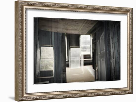 Double Exposure of Room Inside an Old Plantation Home in Charleston, SC-null-Framed Photo