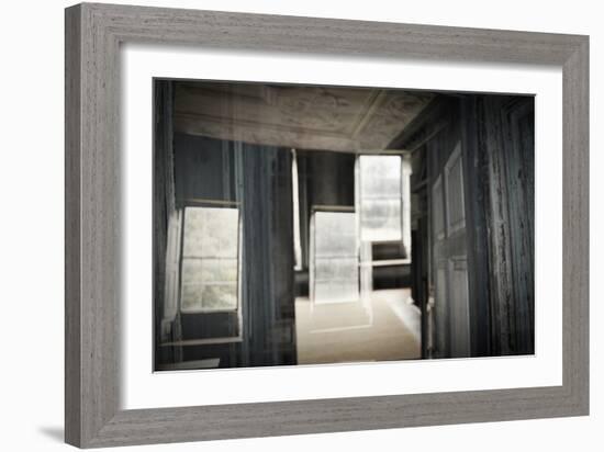 Double Exposure of Room Inside an Old Plantation Home in Charleston, SC-null-Framed Photo