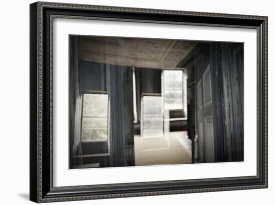 Double Exposure of Room Inside an Old Plantation Home in Charleston, SC-null-Framed Photo