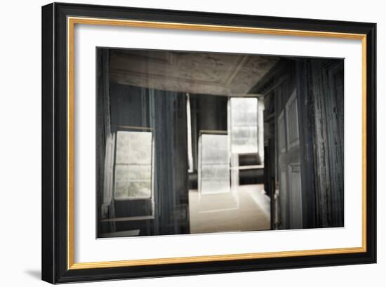 Double Exposure of Room Inside an Old Plantation Home in Charleston, SC-null-Framed Photo