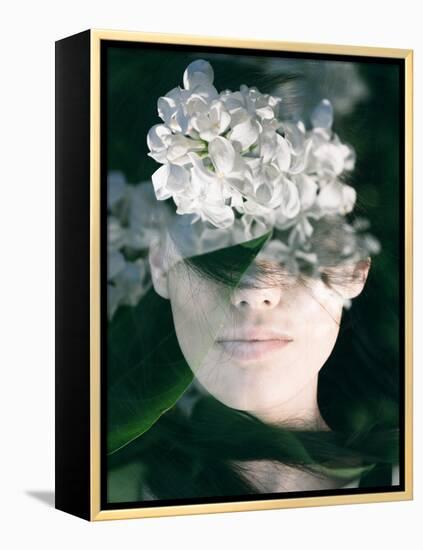 Double exposure portrait-Viktor Makhov-Framed Stretched Canvas