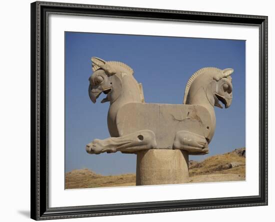 Double-Headed Eagle, Persepolis, UNESCO World Heritage Site, Iran, Middle East-Poole David-Framed Photographic Print