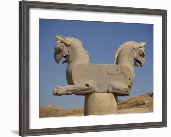 Double-Headed Eagle, Persepolis, UNESCO World Heritage Site, Iran, Middle East-Poole David-Framed Photographic Print