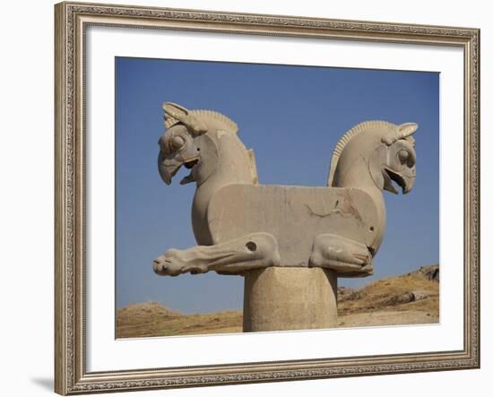 Double-Headed Eagle, Persepolis, UNESCO World Heritage Site, Iran, Middle East-Poole David-Framed Photographic Print