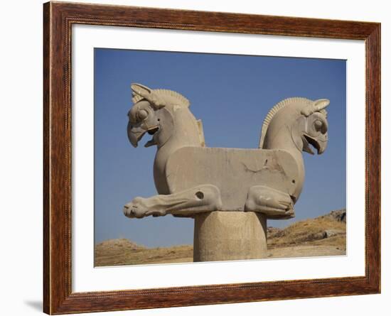 Double-Headed Eagle, Persepolis, UNESCO World Heritage Site, Iran, Middle East-Poole David-Framed Photographic Print