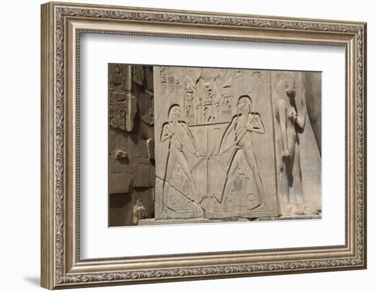 Double Image Relief of Ramses Ii, Luxor Temple, Luxor, Thebes, Egypt, North Africa, Africa-Richard Maschmeyer-Framed Photographic Print