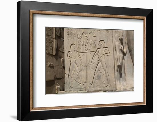 Double Image Relief of Ramses Ii, Luxor Temple, Luxor, Thebes, Egypt, North Africa, Africa-Richard Maschmeyer-Framed Photographic Print