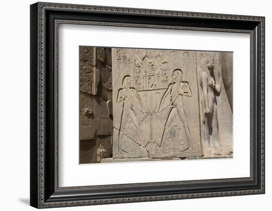 Double Image Relief of Ramses Ii, Luxor Temple, Luxor, Thebes, Egypt, North Africa, Africa-Richard Maschmeyer-Framed Photographic Print