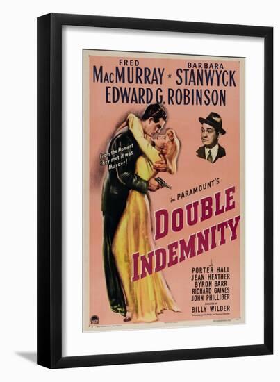 Double Indemnity, 1944, Directed by Billy Wilder-null-Framed Giclee Print