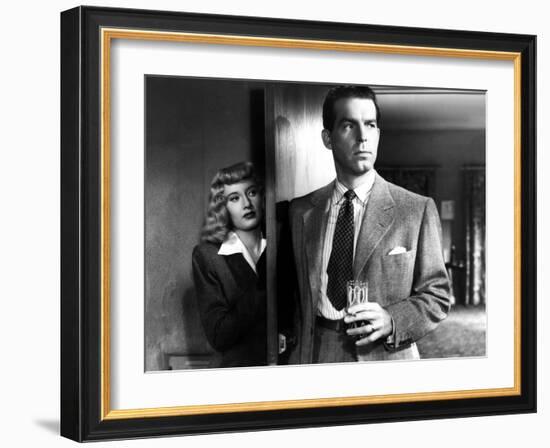 Double Indemnity, Barbara Stanwyck, Fred MacMurray, 1944-null-Framed Photo