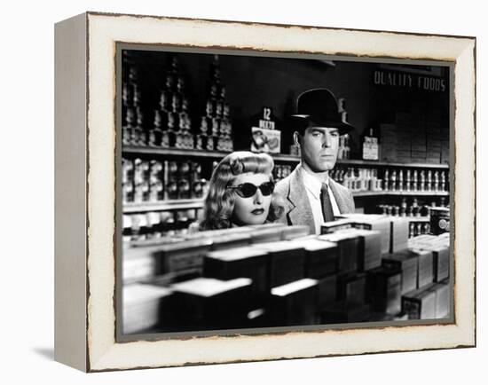 Double Indemnity, Barbara Stanwyck, Fred MacMurray, 1944-null-Framed Stretched Canvas