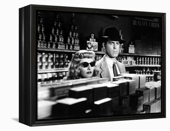 Double Indemnity, Barbara Stanwyck, Fred MacMurray, 1944-null-Framed Stretched Canvas