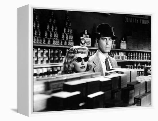 Double Indemnity, Barbara Stanwyck, Fred MacMurray, 1944-null-Framed Stretched Canvas