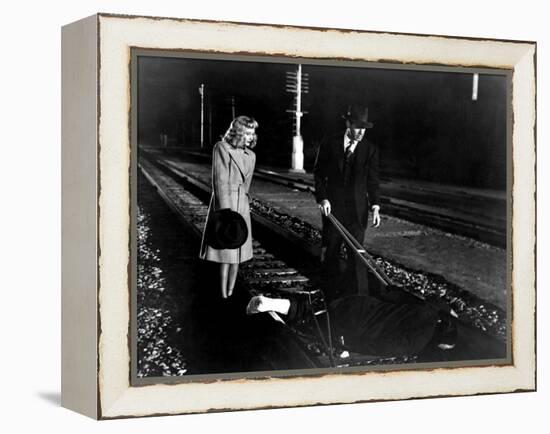 Double Indemnity, Barbara Stanwyck, Fred MacMurray, 1944-null-Framed Stretched Canvas