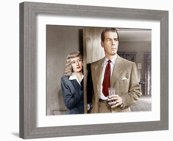 Double Indemnity, Barbara Stanwyck, Fred MacMurray, 1944-null-Framed Photo