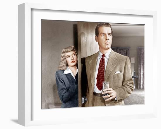 Double Indemnity, Barbara Stanwyck, Fred MacMurray, 1944-null-Framed Photo