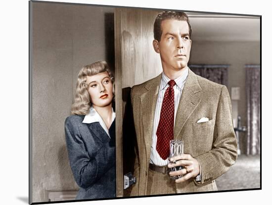 Double Indemnity, Barbara Stanwyck, Fred MacMurray, 1944-null-Mounted Photo