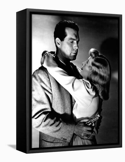 Double Indemnity, Fred MacMurray, Barbara Stanwyck, 1944-null-Framed Stretched Canvas
