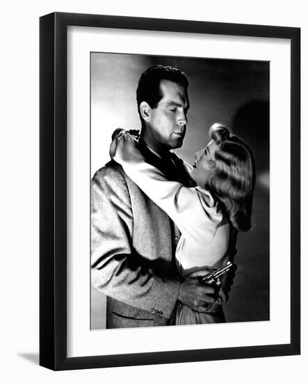 Double Indemnity, Fred MacMurray, Barbara Stanwyck, 1944-null-Framed Photo