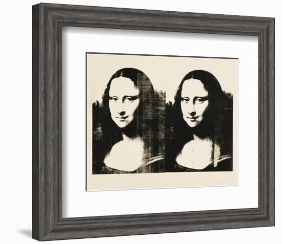 Double Mona Lisa, c.1963-Andy Warhol-Framed Giclee Print