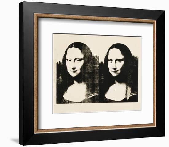 Double Mona Lisa, c.1963-Andy Warhol-Framed Giclee Print