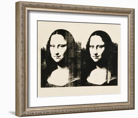 Double Mona Lisa, c.1963-Andy Warhol-Framed Giclee Print