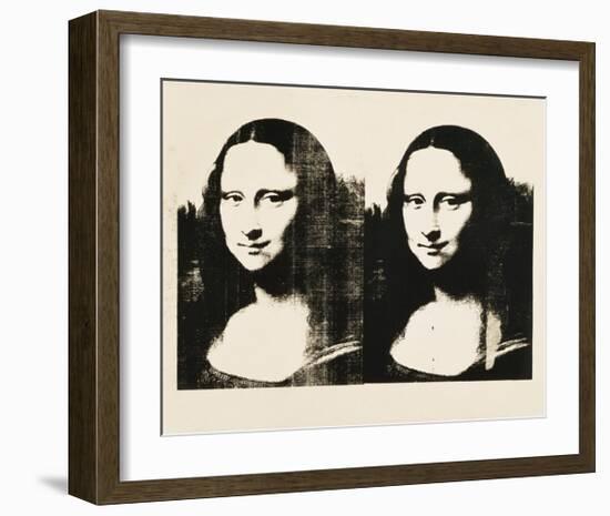 Double Mona Lisa, c.1963-Andy Warhol-Framed Giclee Print