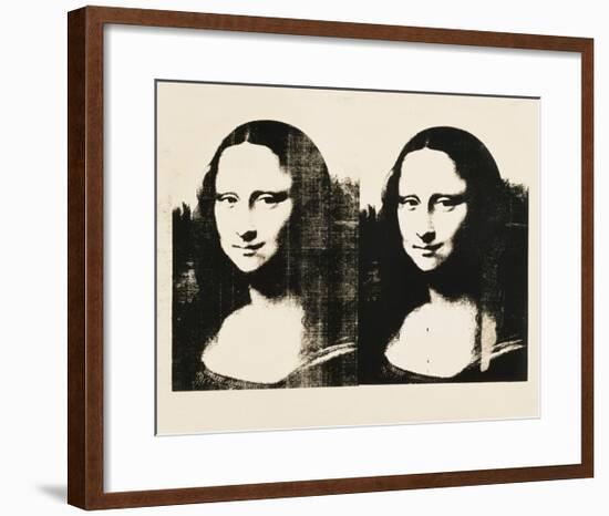 Double Mona Lisa, c.1963-Andy Warhol-Framed Giclee Print