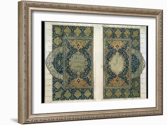 Double Page from the Koran, Safavid, C1580-null-Framed Photographic Print