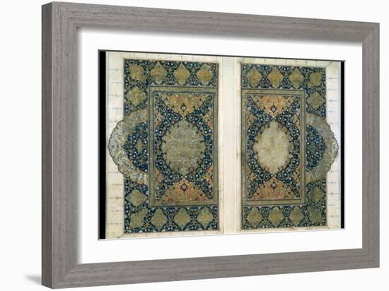 Double Page from the Koran, Safavid, C1580-null-Framed Photographic Print